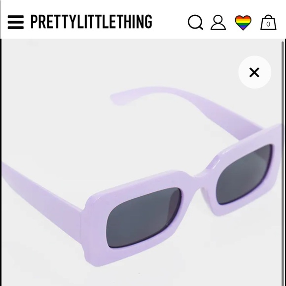 Lilac chunky sunglasses - Picture 2 of 9